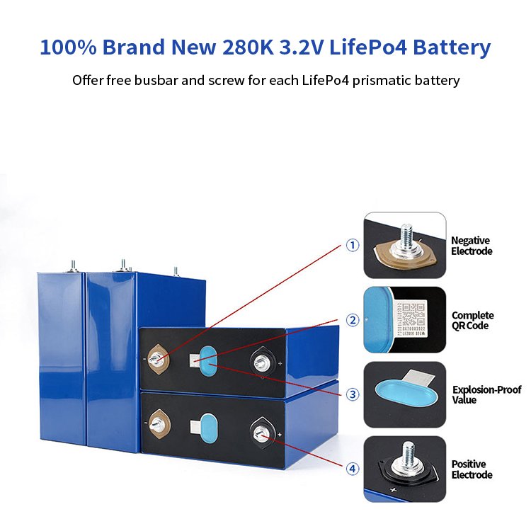 Solar Planet 280Ah Lifepo4 Grade A 6000 cycles Cell 150AH Lithium Ion Phosphate Batteries For Home Solar Storage