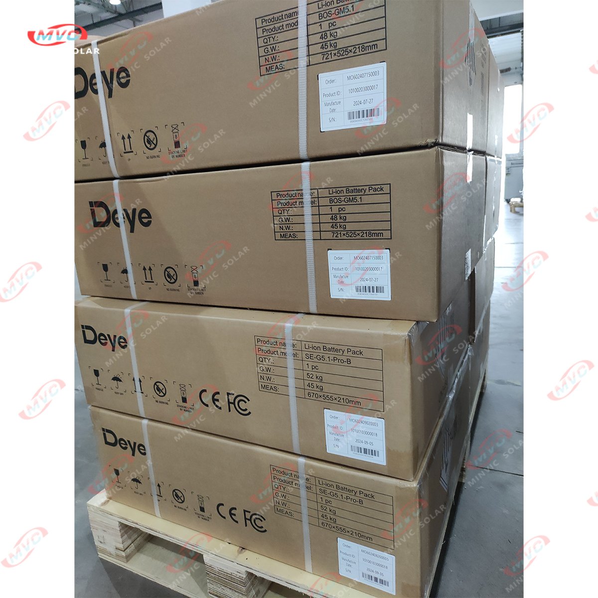 Deye Lithium Ion Batteries Pack 10kw 48v 51.2v 100ah 200ah Rack Mount Deye SE G5.1 Pro Lifepo4 Battery Pack 5kwh 10kwh 20kwh