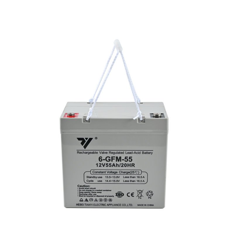 TIANYI Rechargeable battery UPS EPS Emergency System Fire Fighting Solar Energy Solar Power 12V 55AH 20HR Lead-Acid Battery