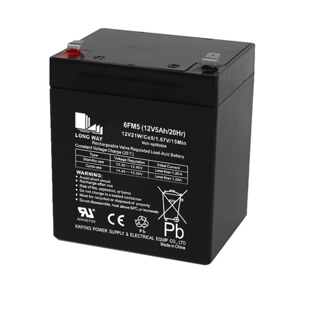 High Rate density 12V5ah 6FM5 UPS float charging backup Lead acid battery