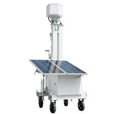 Mobile CCTV 1000w 800w 1kw Solar Solution 400W Solar Panel 200Ah Batteries High Capacity Solar Trailer for Sustainable Power