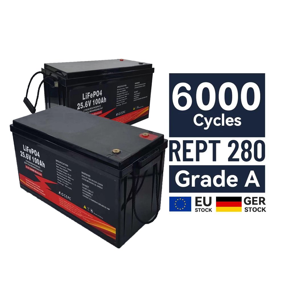 12.8V 25.6V 12V 24V 100Ah 200Ah Lithium Ion Battery LCD Deep Cycle 6000+ High quality Household energy storage lithium battery