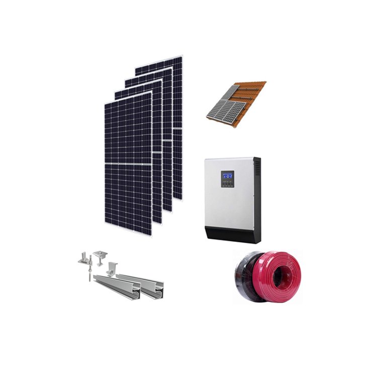 High Quality 5Kw 10Kw 30Kw Complete Hybrid Solar System With Lithium Battery