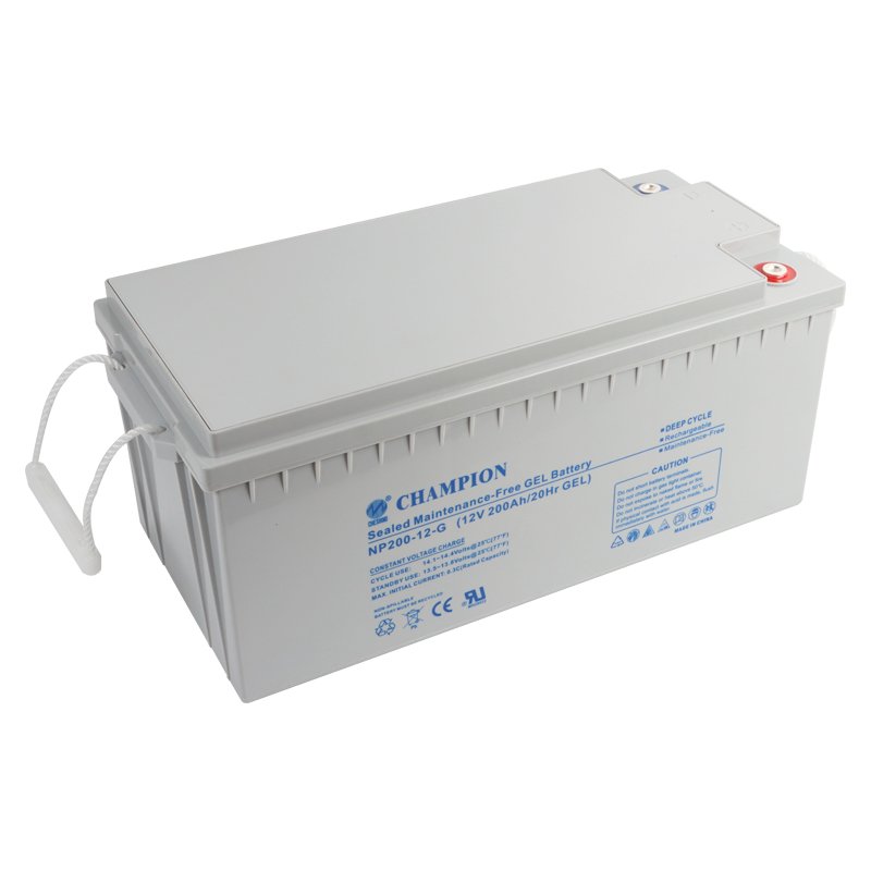 Champion Factory price CHESHING CHAMPION Gel battery 12V200AH electric power system with CE/UL/ROHS Certificate for solar system