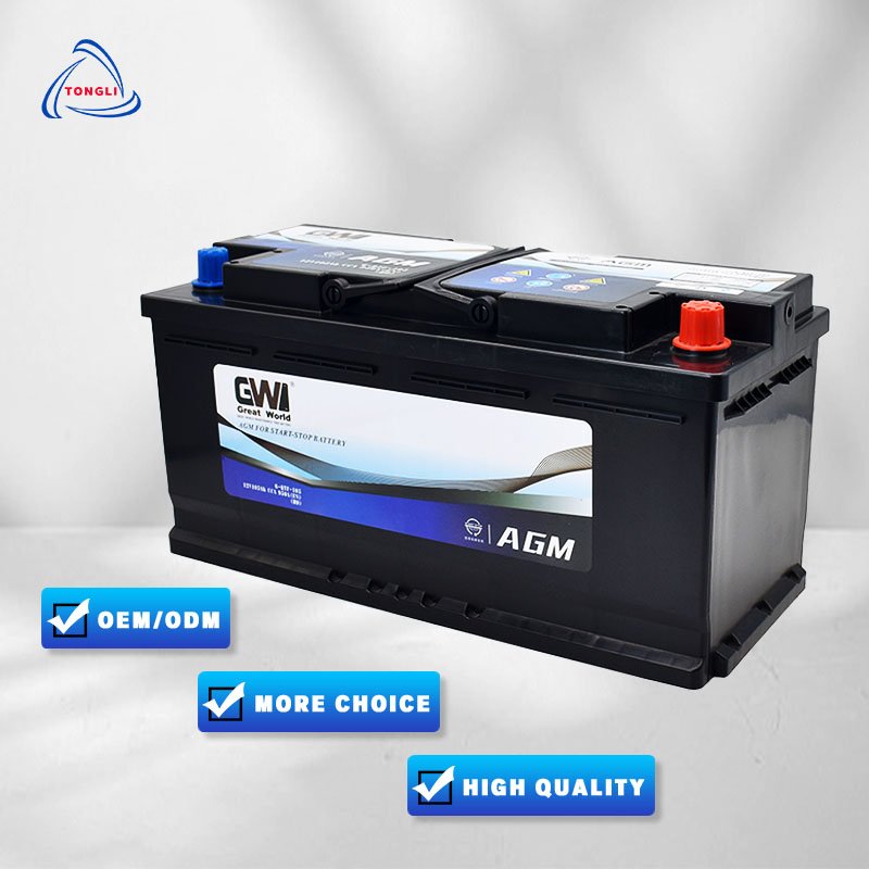 Start Stop Car Battery H9-105 12v 105ah 950CCA AGM Baterias Auto Deep Cycle Rechargeable Battery Ce Price 12v 150ah Battery