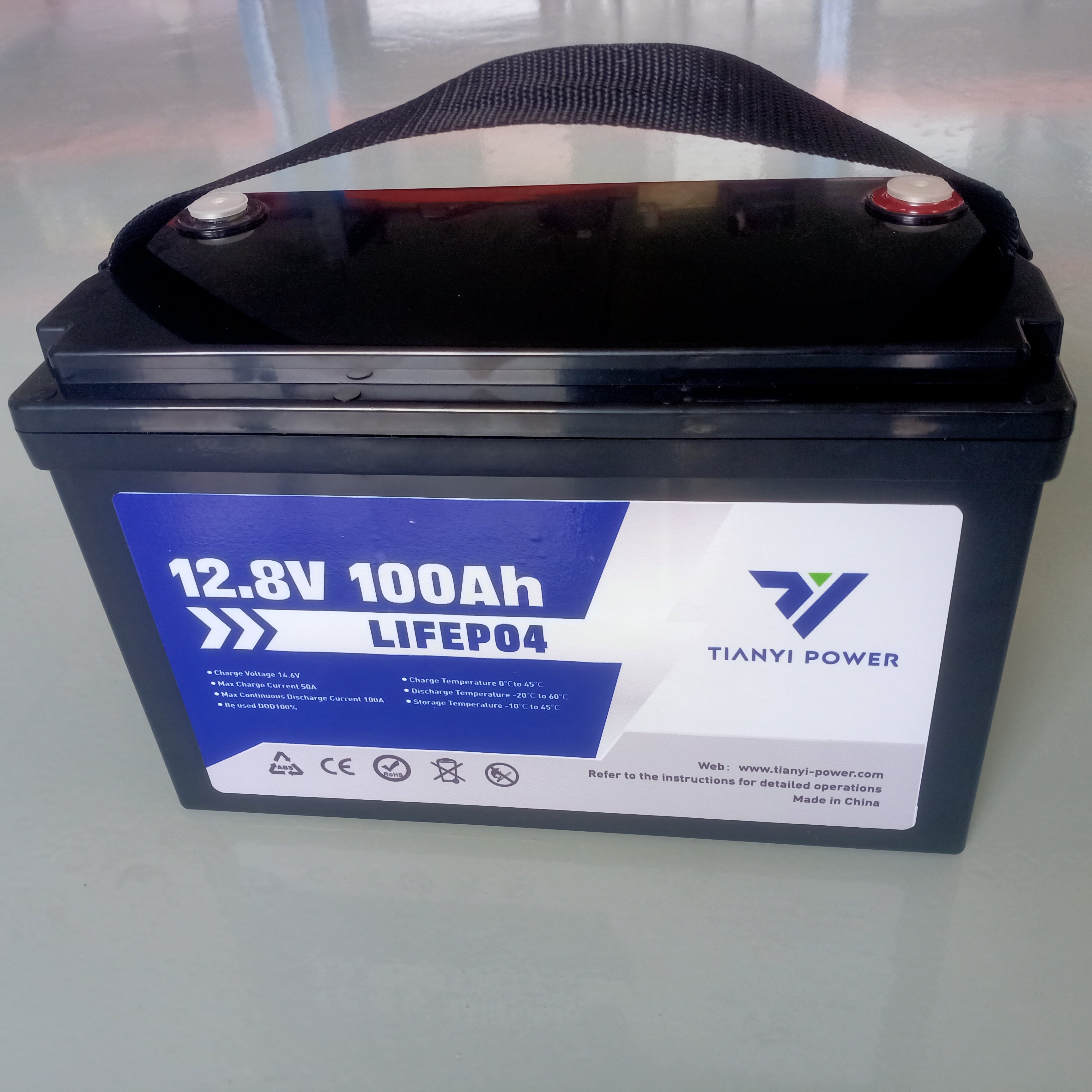 TIANYI Lead-Acid Battery 12.8V 100AH 10HR Rechargeable Battery For UPS EPS Solar Energy Fire Fighting Emergency System