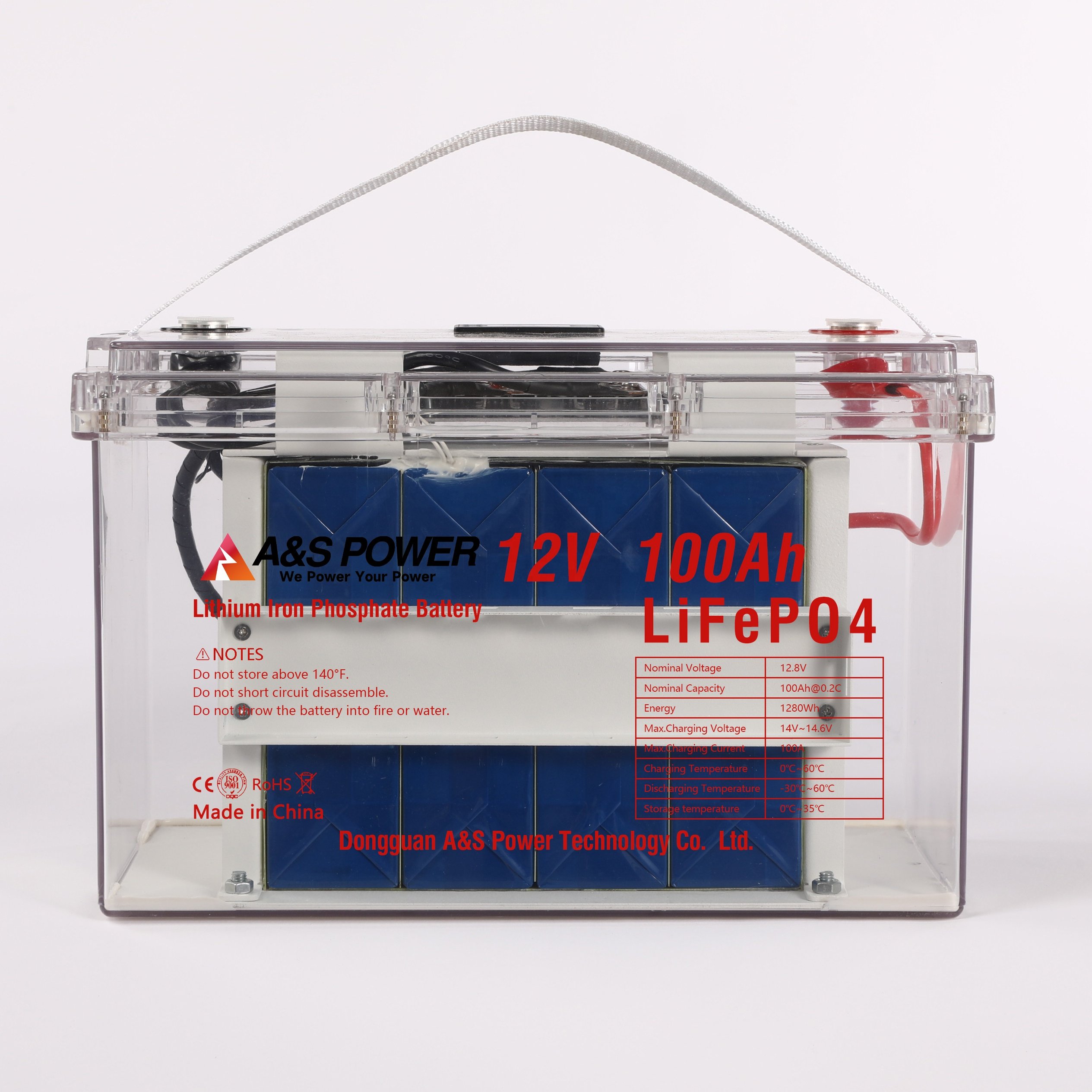 New solar energy storage battery 12V 100Ah home convenient energy storage battery LiFePO4 solar inverter battery