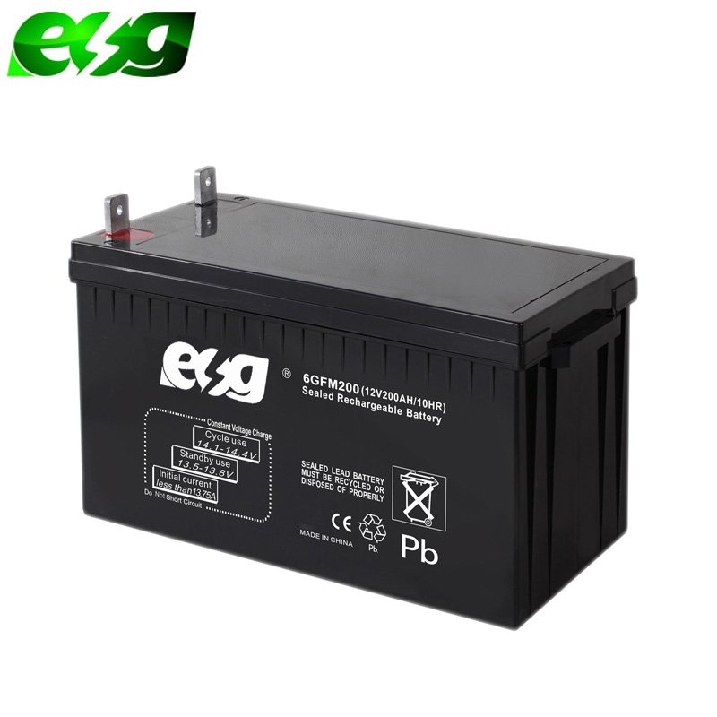 12v 200ah 12v 230ah For solar system power systems Deep cycle VRLA lead acid AMG GEL storage battery