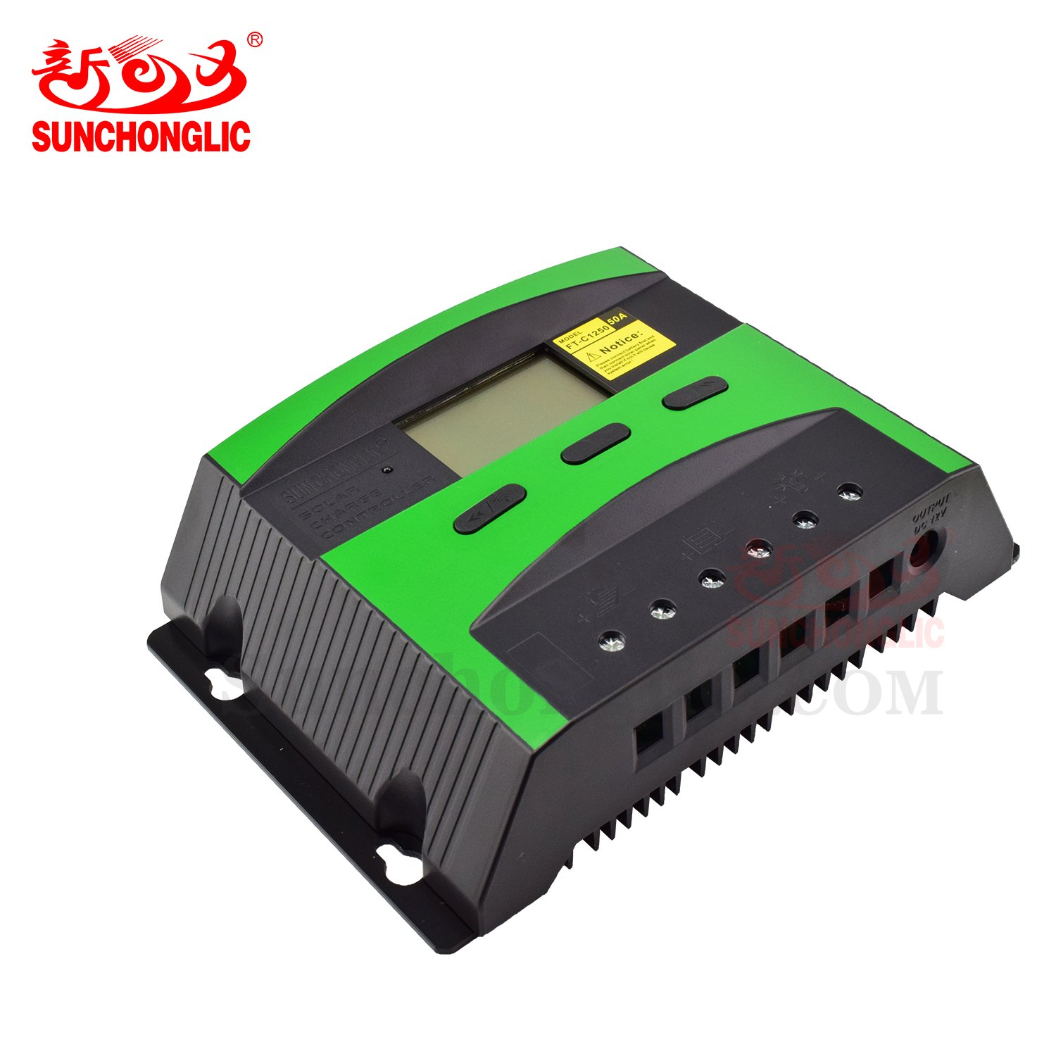 Sunchonglic 50 amp solar charge controller 50a 12V 24V solar panel regulator solar charger controllers