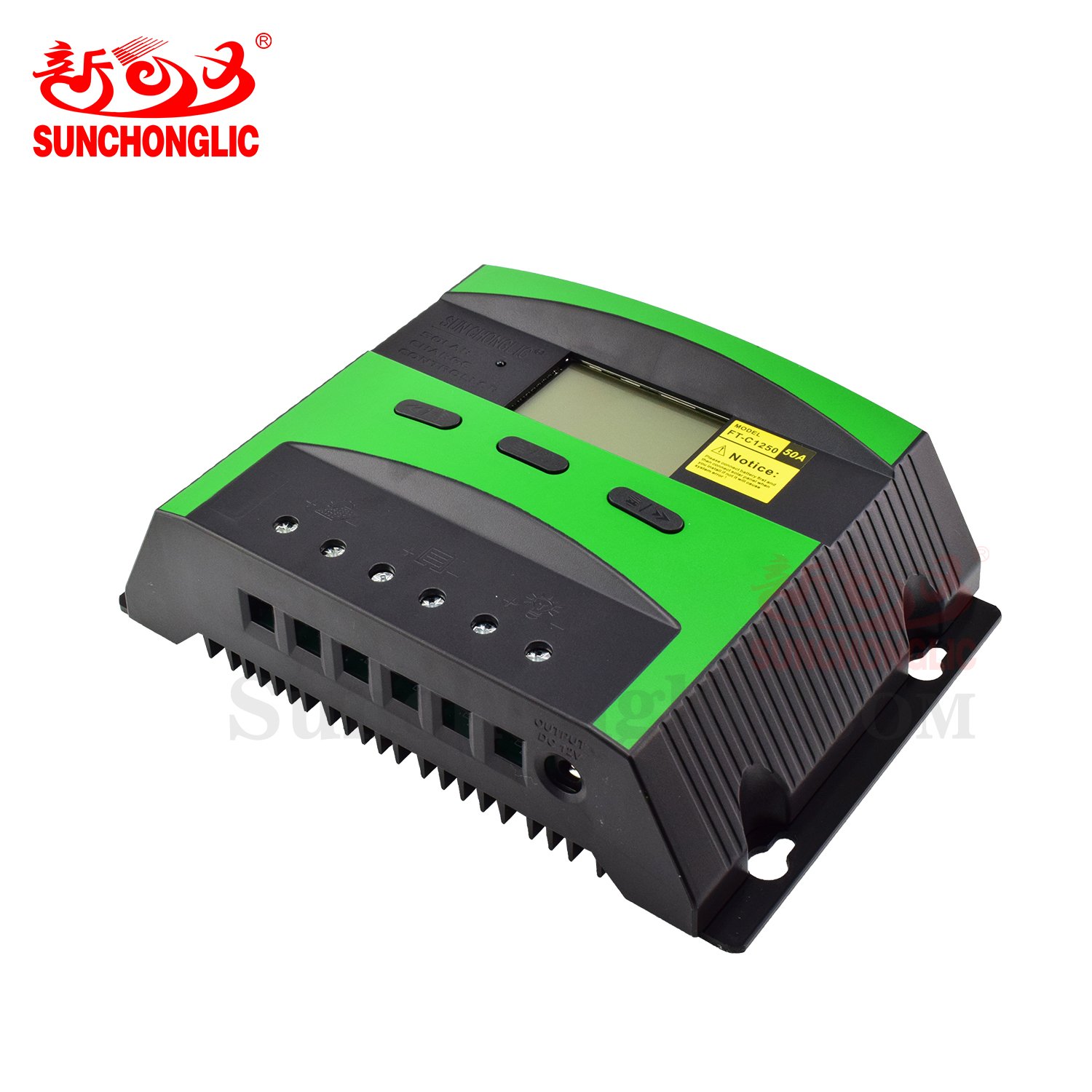 Sunchonglic 50 amp solar charge controller 50a 12V 24V solar panel regulator solar charger controllers