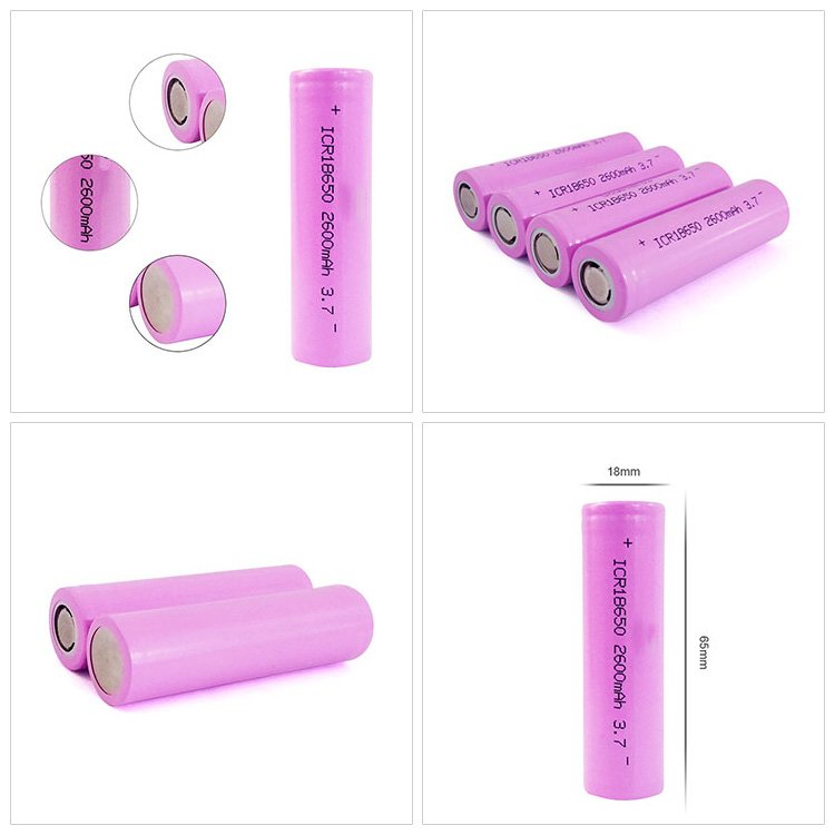 lithium 18650 battery 3500mah 18650 2600mah 3.7V 18650 cell li ion battery 18650 lithium battery for ebike