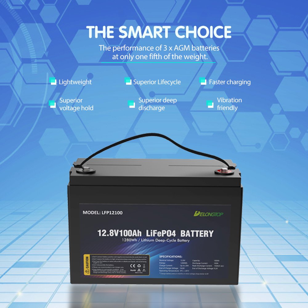 Lithium 12V 100Ah ULLifePO4 Battery Pack replacement 12V Lead Acid Battery for Solar System