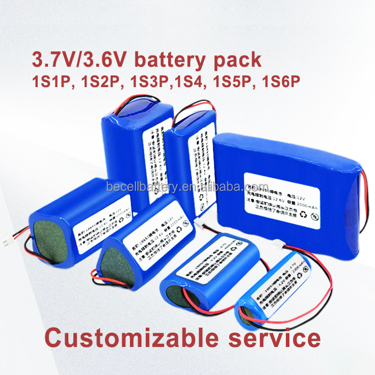 OEM Lithium ion battery pack 3.7V ICR 18650 4400mAh 5200mAh 6000mAh 6700mAh li ion cell 3.7v for IoT Application