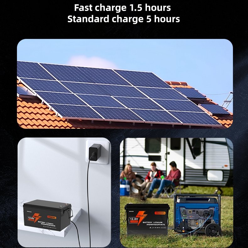 Grade A cell 12V Lifepo4 Battery 200Ah 24V 100Ah 150Ah 300Ah Lithium Ion Batteries With Bms for Solar System