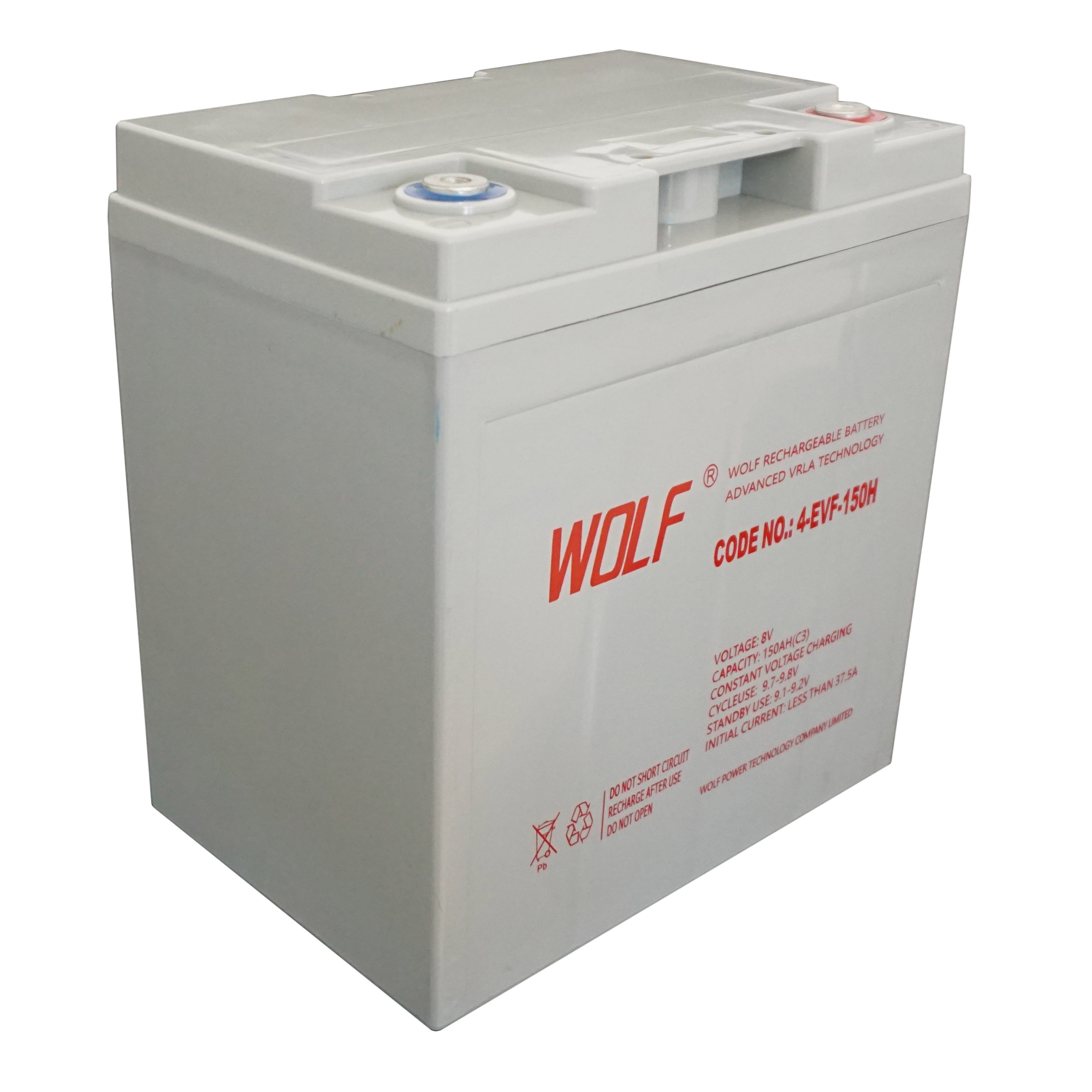 4-EVF-150 8V 150ah long life new energy lead acid battery for golf cart