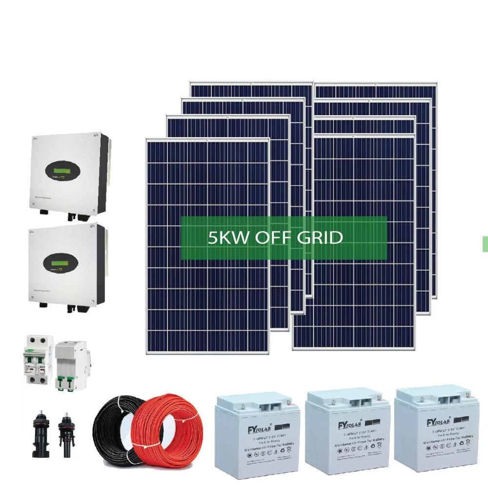 Complete 5kw 10kw 20kw off grid house solar system solar panel system 50kw solar power system