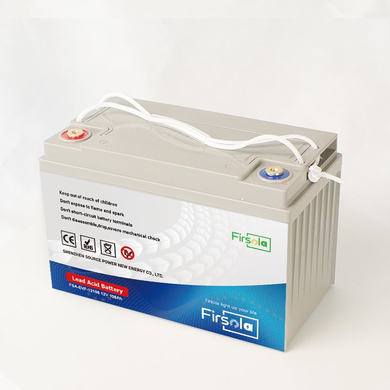 FIRSOLA 12V 106Ah Lead-Acid Battery for Golf Carts Automotive Electric Vehicles Bicycles Scooters UPS Energy Storage