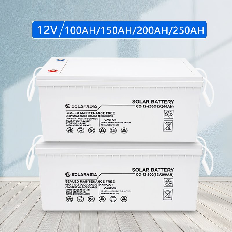 Agm Gel Lead Acid Battery DG 12V 200Ah 150Ah 250Ah Long Life Batterie Solaire Gel Batteries