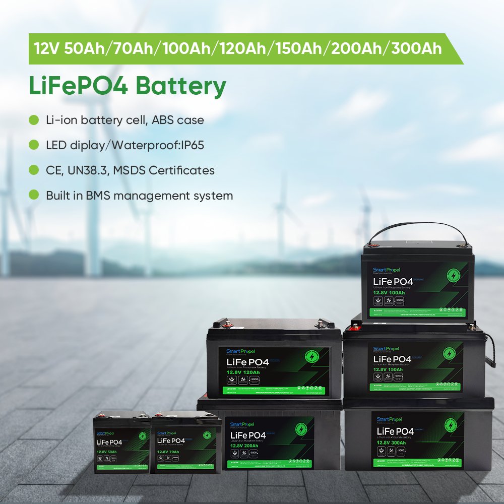 25.6 Volts 100Ah LiFePO4 Batteries 12V 24V 48V 100ah 150ah 200ah Lithium Ion Battery Packs for Solar Golf Cart RV System