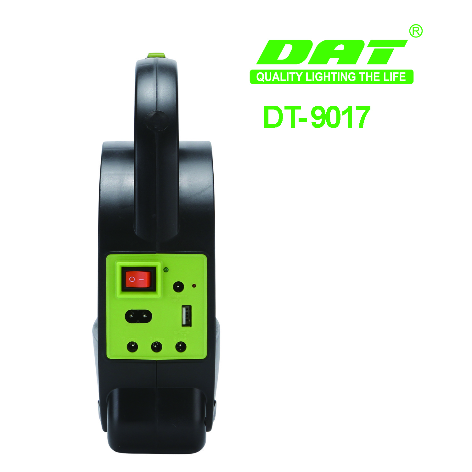DT-9017 DAT home solar lighting system with USB function outdoor solar energy system with three bulbs solar power bank