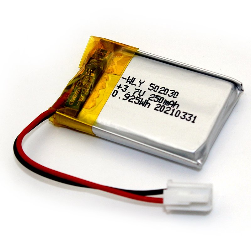 Rechargeable lipo battery 502030 3.7v lithium ion battery 250mah customized battery