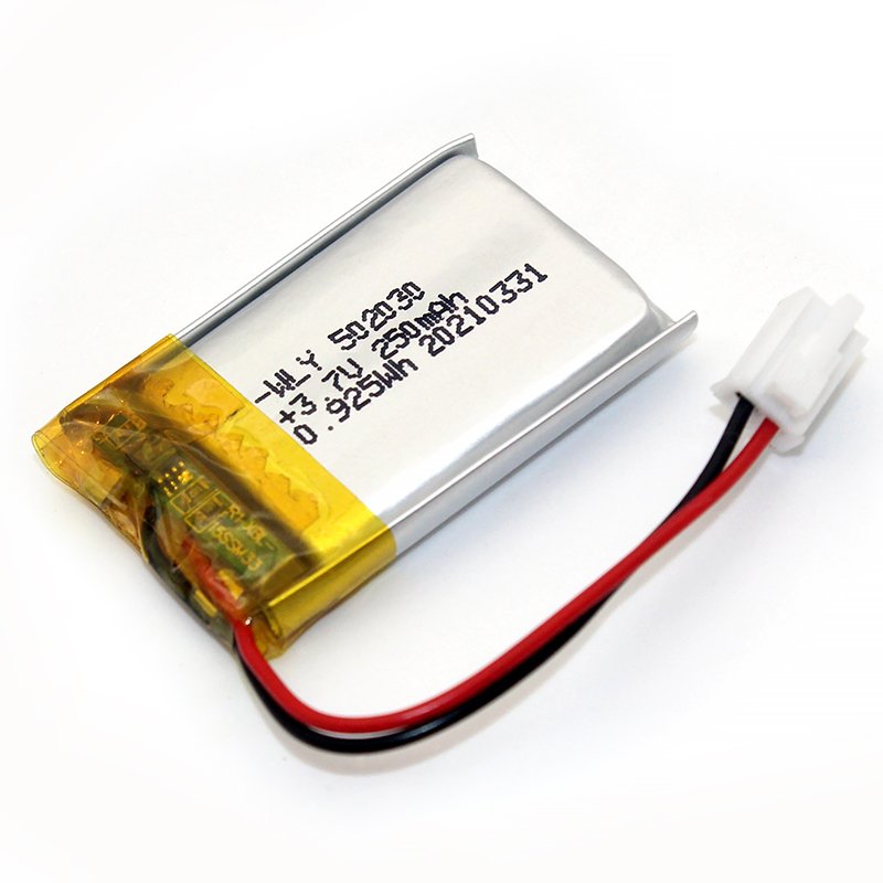 Rechargeable lipo battery 502030 3.7v lithium ion battery 250mah customized battery