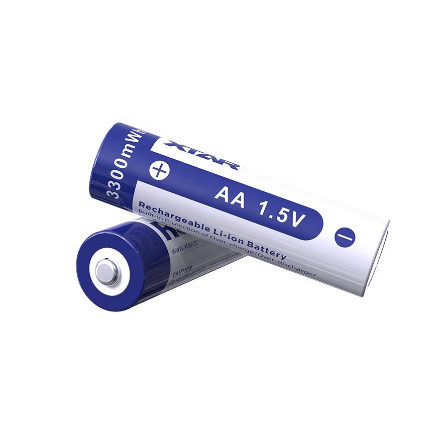 XTAR AA 1.5V Li-ion Battery 2000mAh Rechargeable Battery 3300mWh Lithium AA rechargeable battery for trail camera