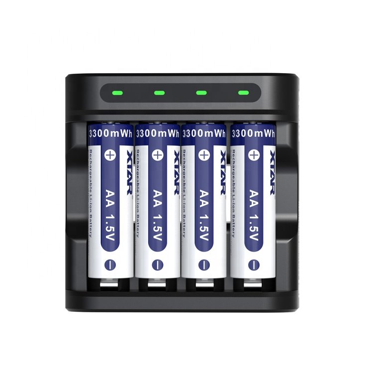XTAR AA 1.5V Li-ion Battery 2000mAh Rechargeable Battery 3300mWh Lithium AA rechargeable battery for trail camera
