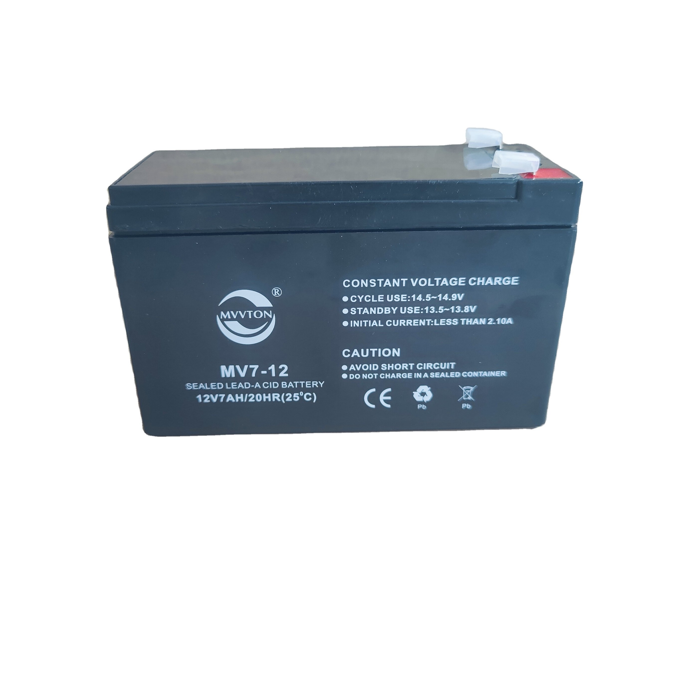 12V 7Ah AGM Rechargeable Lead Acid Battery Popular for Home Appliances Toys Power Tools Consumer Electronics