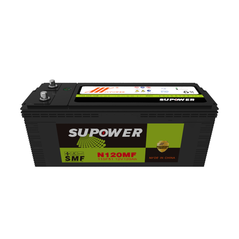 12V 120AH N120MF 115F51 maintenance-free lead acid batteries for automobiles or trucks