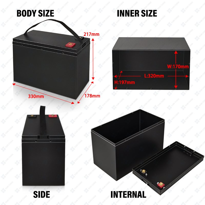 XAM-2-120AT The waterproof plastic shell of lithium battery is directly supplied by the manufacturer12V Battery Box case