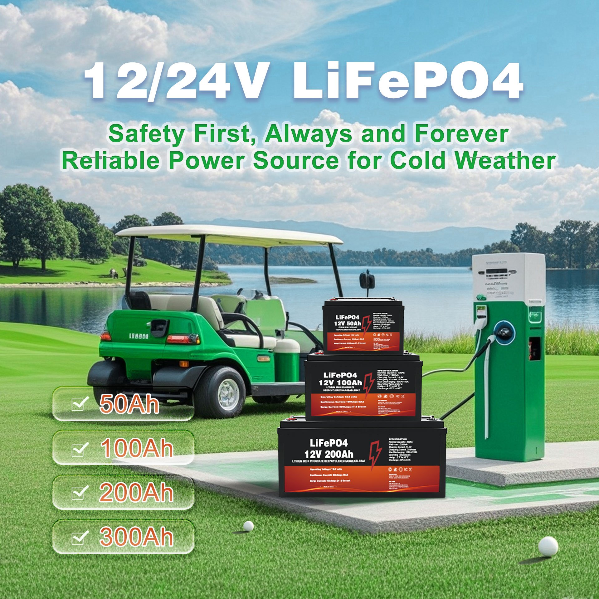 12V 100Ah Solar Lithium Ion Batteries Makers 200Ah LiFePO4 Battery Support in Series/Parallel Widely Used For Solar Home System