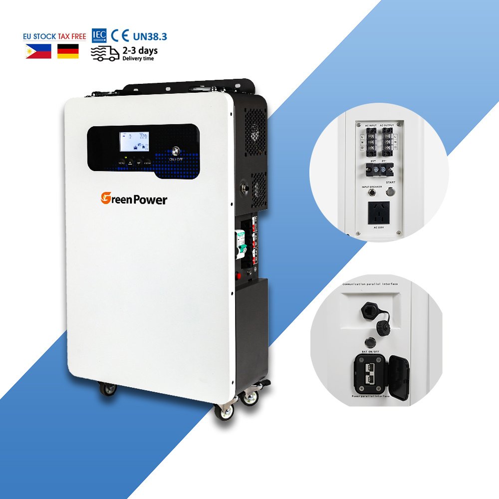 all in one Built in inverter and Lithium 200ah 48V Lifepo4 Battery With Capacity Of 5.12KWH Stand Power solar Energy For Home