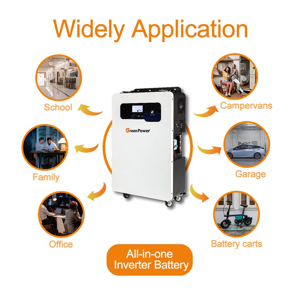 all in one Built in inverter and Lithium 200ah 48V Lifepo4 Battery With Capacity Of 5.12KWH Stand Power solar Energy For Home