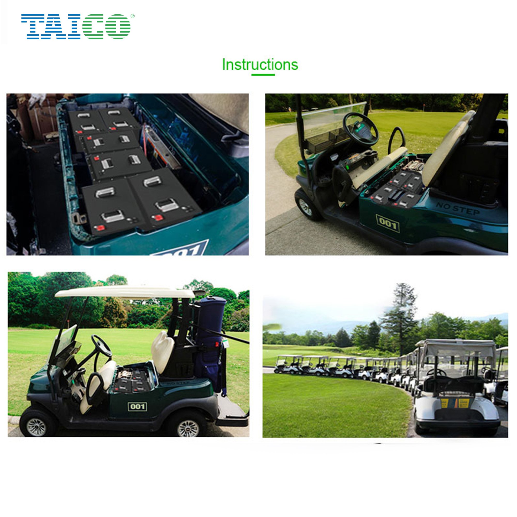 Electric four-wheeler 48v 80ah 105ah Lithium Battery golf cart Lithium Battery 72v 120ah Lithium Ion Battery