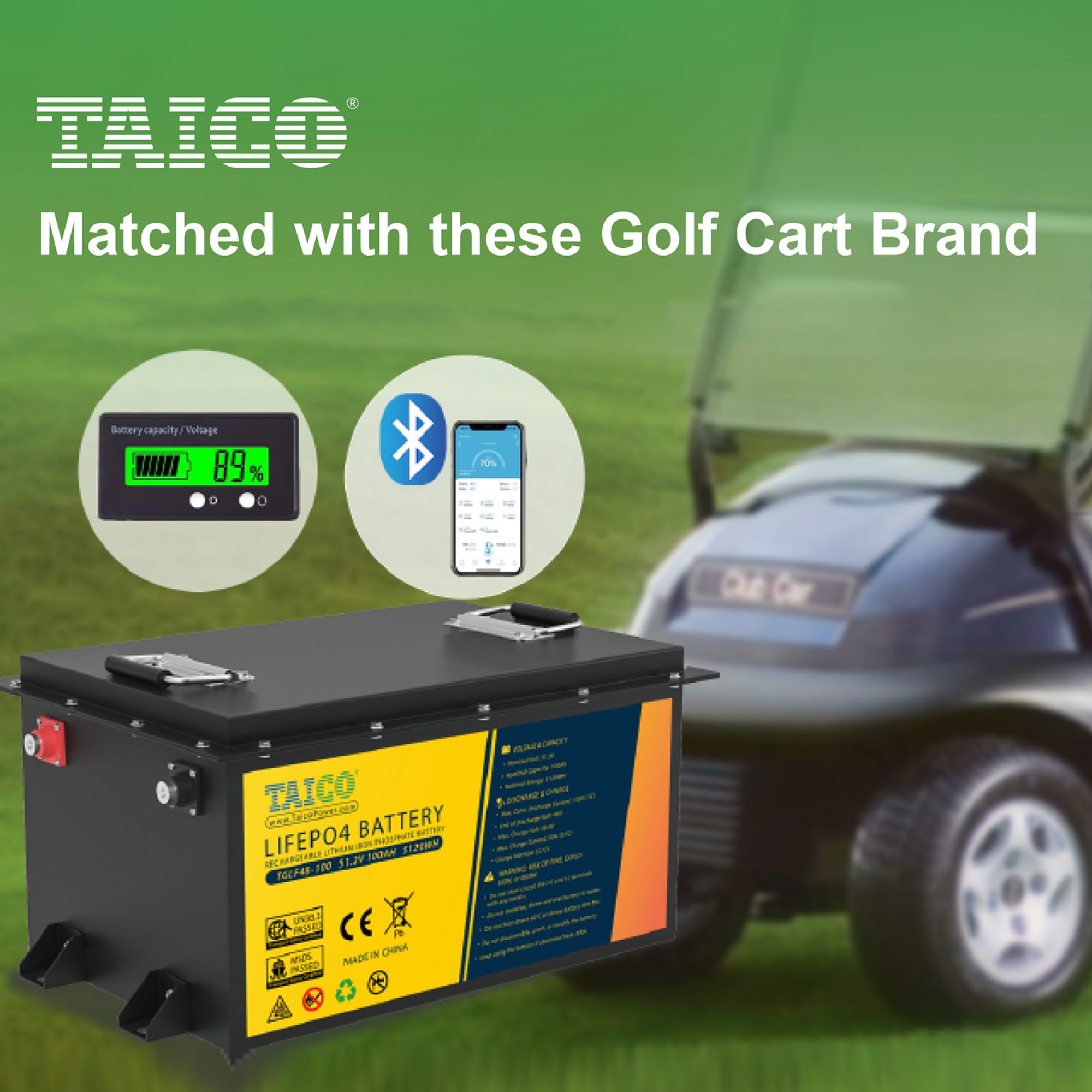 Electric four-wheeler 48v 80ah 105ah Lithium Battery golf cart Lithium Battery 72v 120ah Lithium Ion Battery