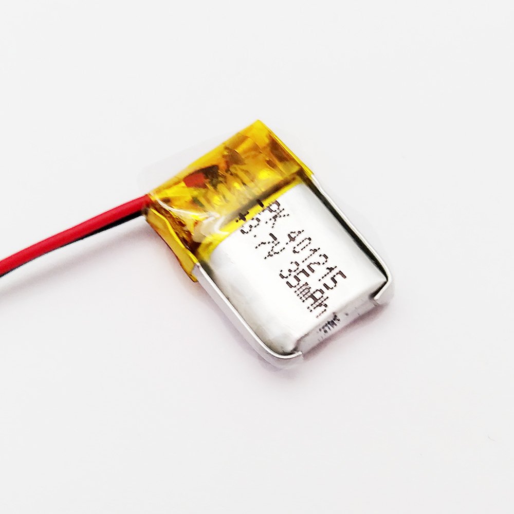 Factory hot sale small lithium polymer 401215 35mah 40mah lipo battery pack for smart watch/wireless earphone