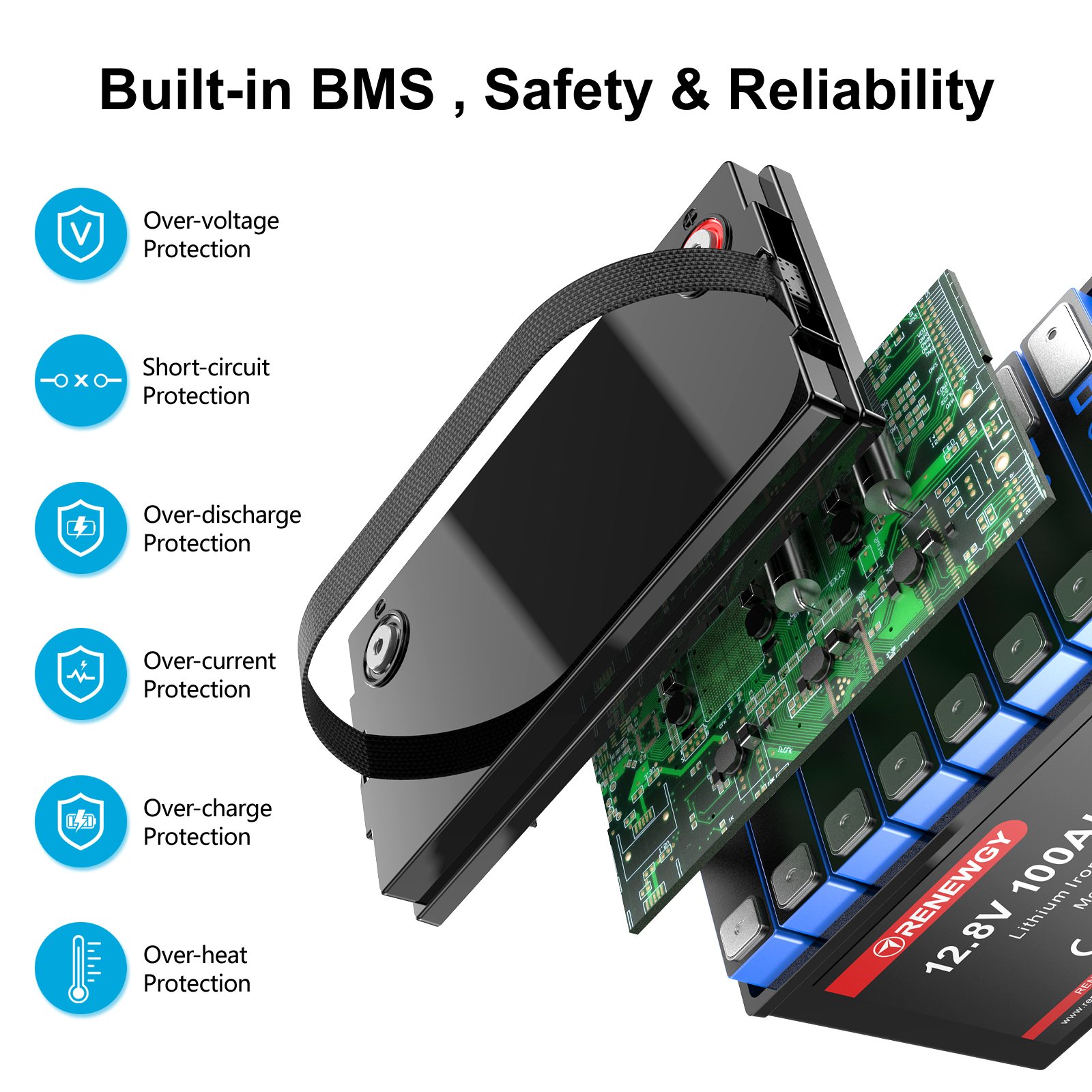 Deep Cycles Lifepo4 Battery Pack 12v 100ah 200ah Lithium Ion Lead Acid Replacement Batteries For Solar Energy System