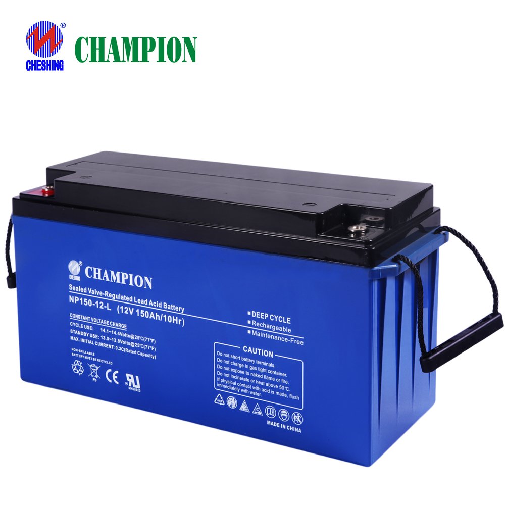 ZHICHENG CHAMPION China Factory CHESHING CHAMPION Power Agm Solar Batteries 12V 200ah Lead Acid Battery