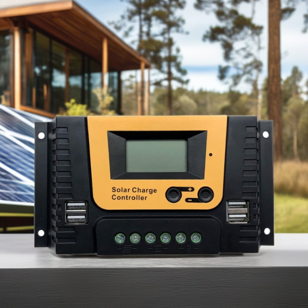 Solar Controller 10A-80A LCD PWM/MPPT Char Mode 12V/24V System Volta for Lead-Acid Battery ROHS Certified Lighting Application