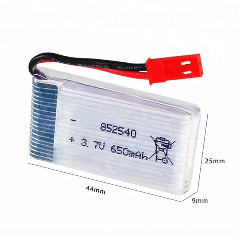 Syma X5C X5SC X5SW 18g Drone Replacement Battery Lithium Ion Battery Pack 852540 3.7V 25C Discharge 650mah Toys With PCB Circuit