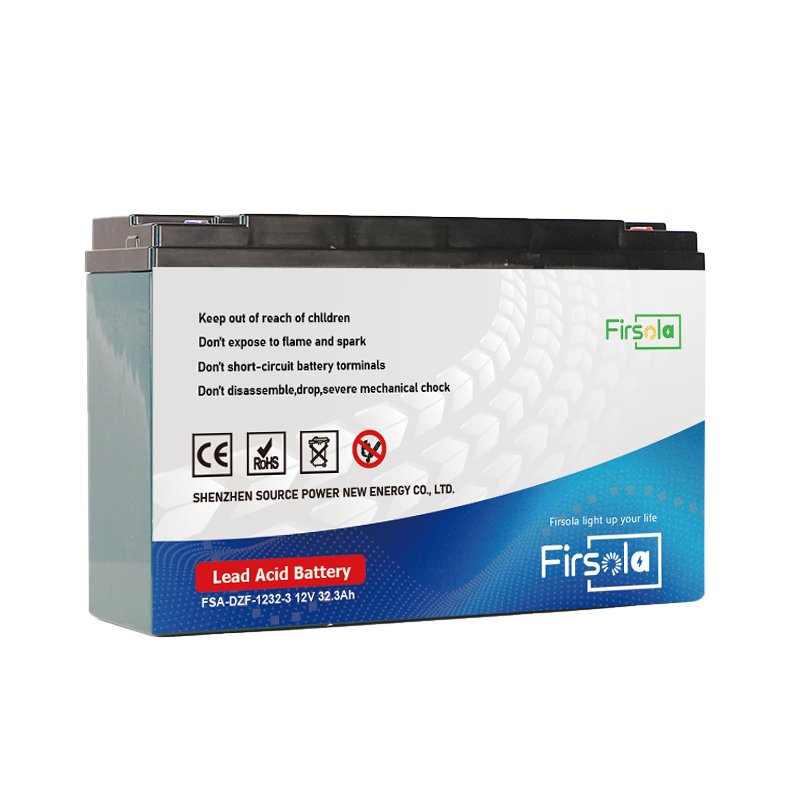 FIRSOLA 12V 32Ah DZF Lead-Acid Battery for Golf Carts Automotive Electric Vehicles Bicycles Scooters UPS Applications