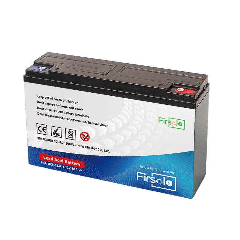 FIRSOLA 12V 32Ah DZF Lead-Acid Battery for Golf Carts Automotive Electric Vehicles Bicycles Scooters UPS Applications