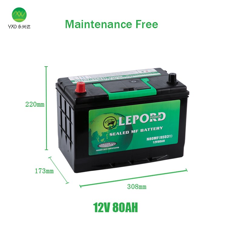 Export Automotive Batteries NX120-7 Lead Acid MF12V 95D31 105D31 75AH 100AH Car Battery 12v 80ah Starting Auto battery Japan