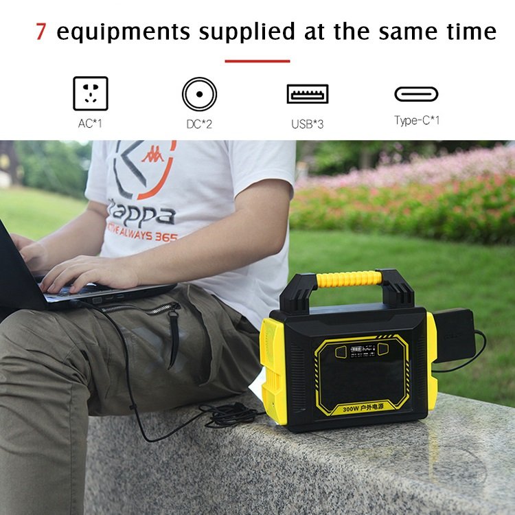 Portable Solar Power Generator 80000mAh 300w portable generator with LCD & Built-in MPPT controller solar energy generator