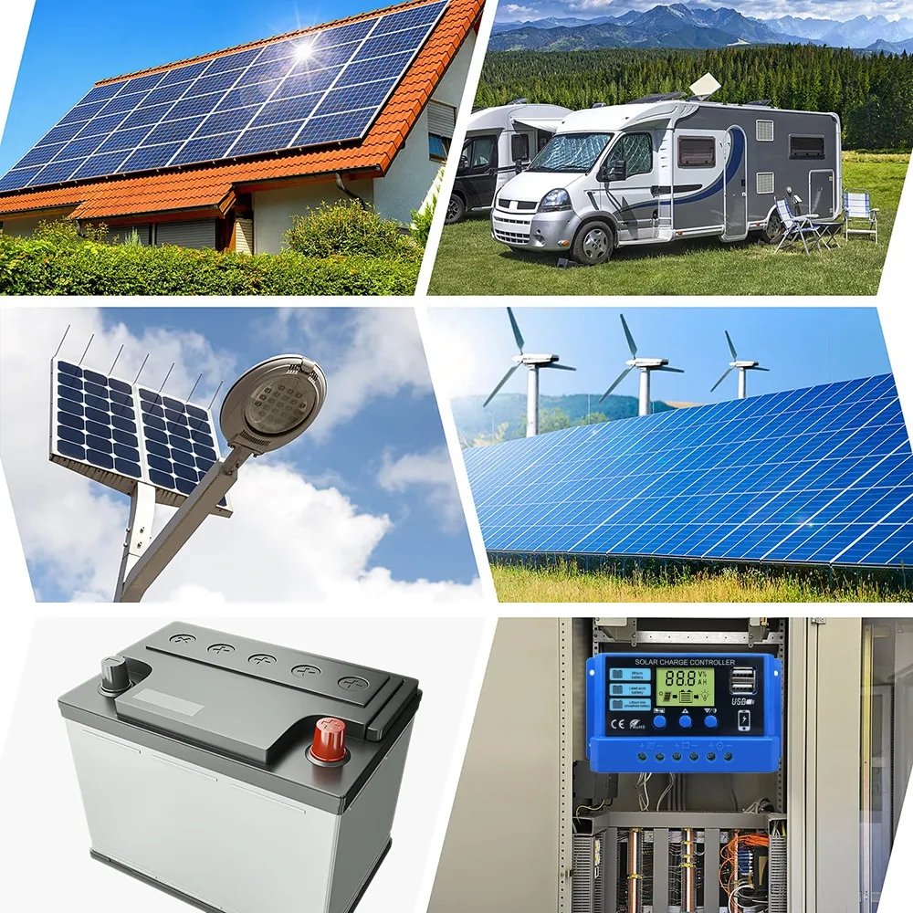 10A 20A 30A Solar Charge Controller 12V 24V Solar Panel PV Controller 50VDC For Lifepo4 Lithium Lead Acid Battery