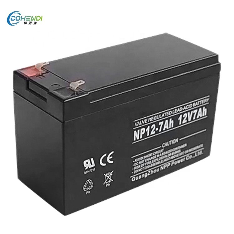 Chinese factory price Cohendi deep ups lead acid batteries 12v 7ah lead-acid battery for cycle