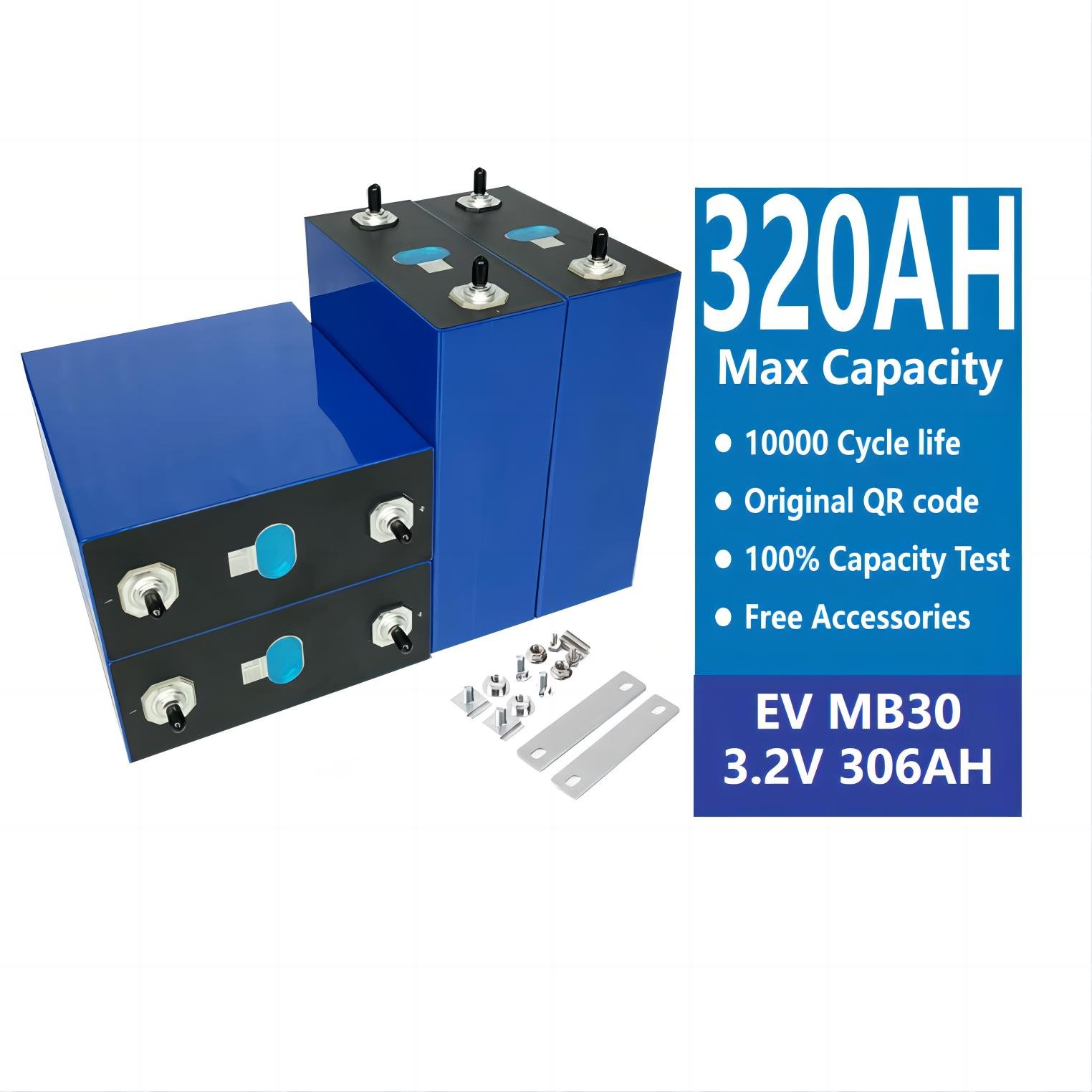 Starmax EV 3.2V 280Ah Lifepo4 Battery Powerwall 16Pcs 51.2V 10Kwh Wall Mounted Lifepo4 Lithium Battery