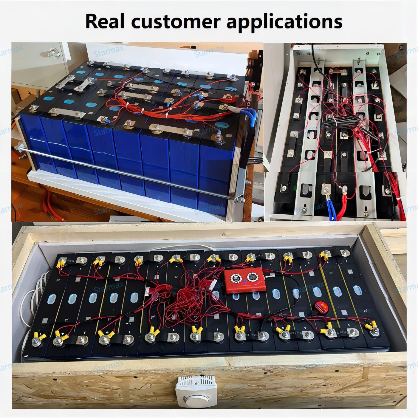 Starmax EV 3.2V 280Ah Lifepo4 Battery Powerwall 16Pcs 51.2V 10Kwh Wall Mounted Lifepo4 Lithium Battery