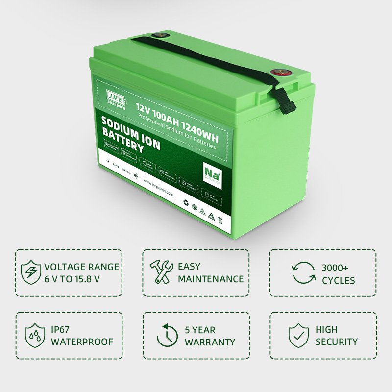 12v 100ah SIB Sodium Ion battery Na+ 12v 100ah battery Grade A High Quality 12 Volt Odm Oem For Rv Marine Energy